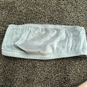 Skims Smoke Velour Tube Top